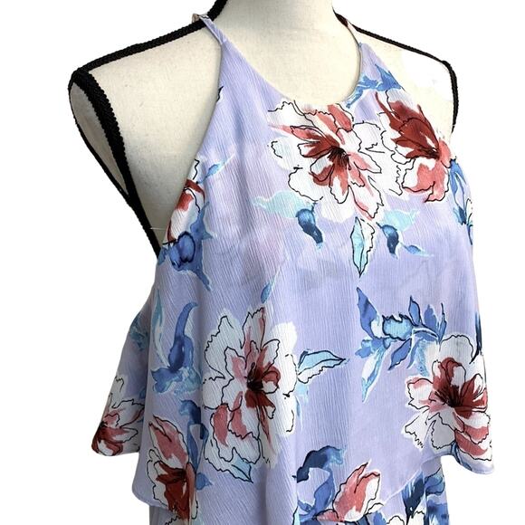 Aqua Maxi Halter Dress Size Medium - Picture 4 of 7